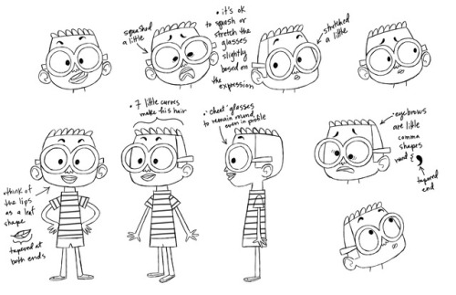 Color script and character design model sheet from Tastebuds are our Best Buds.  Watch the whol