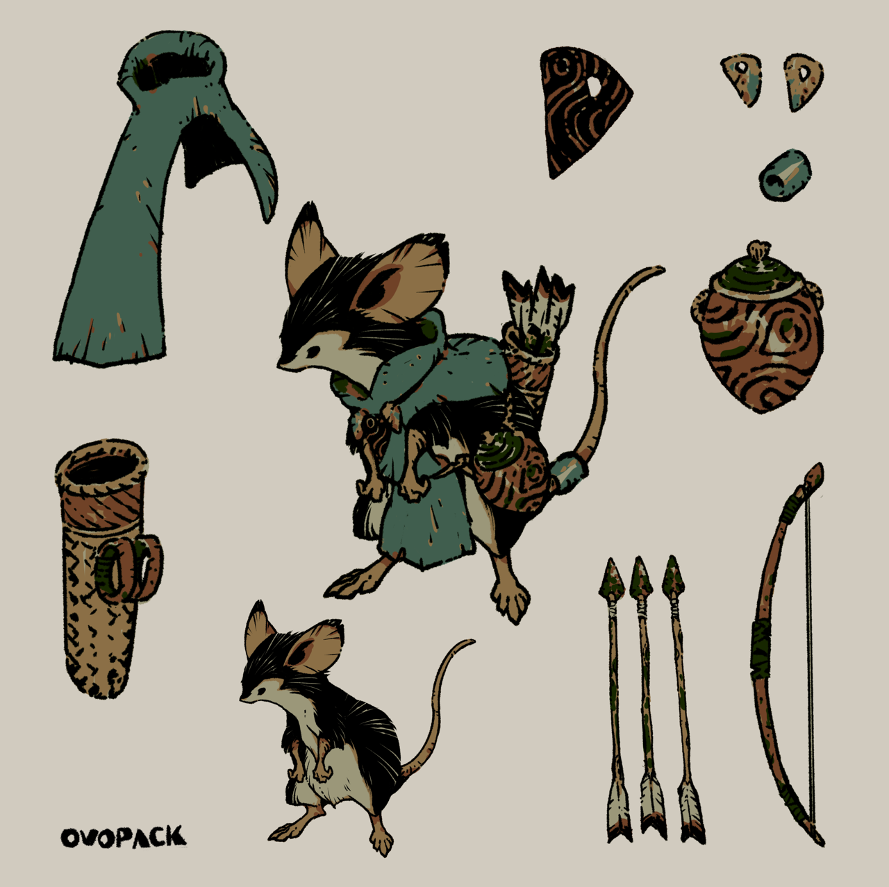 ovopack:  Equipment of a hunter 