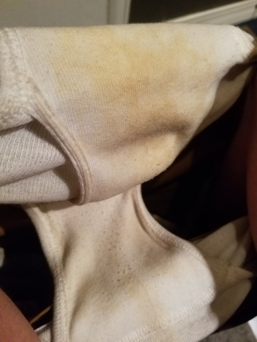 pocket00rocket: Some nice stains in these undies of mine.