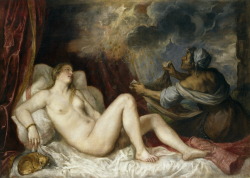 koredzas:Titian - Danaë Receiving the Golden Rain. 1553 - 1554