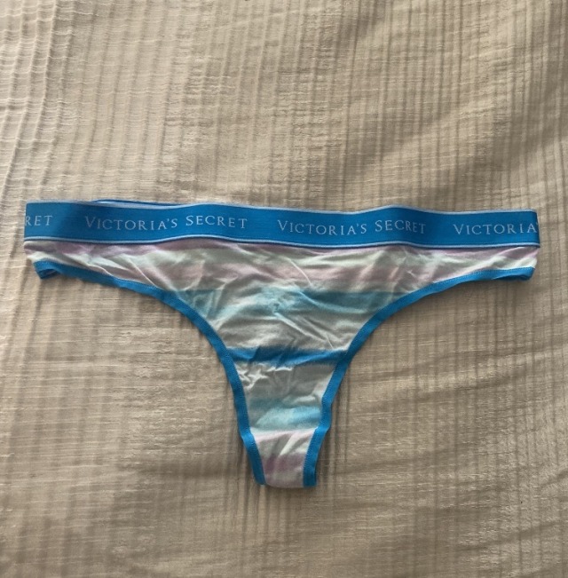 couple-sharexxx:Being a good girl showing hubby my panties he picked out for me today. 