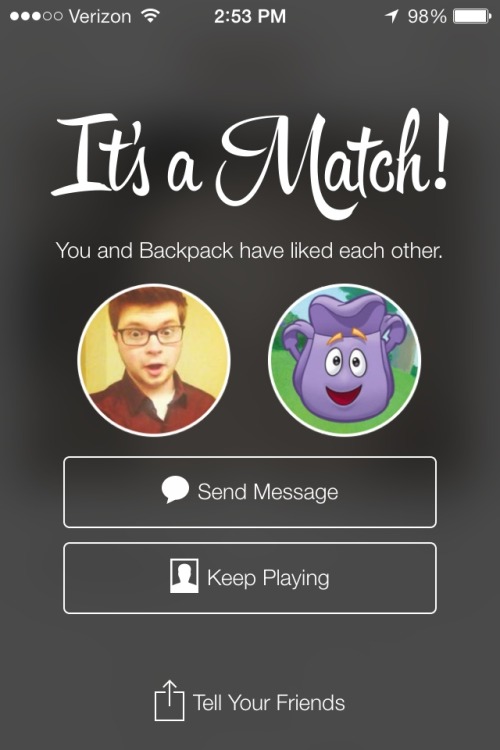 catchattroupe:  catchattroupe:  SO I WAS ON TINDER AND I FOUND BACKPACK AND I CNAT STOP LAUGHING  Up