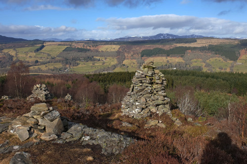 Castle Dow, Pictish HillfortAll of the snow, except for the mountain tops, has melted and Spring has