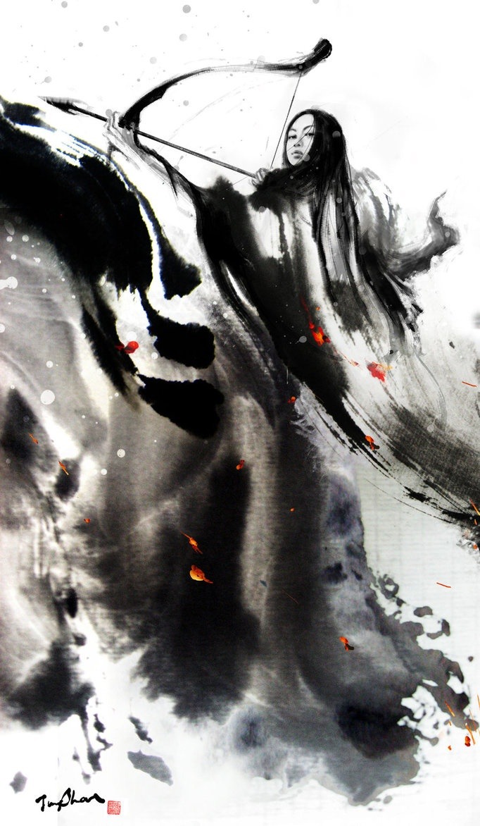 sekigan:  Being. Artist: Jungshan | Painting | Pinterest
