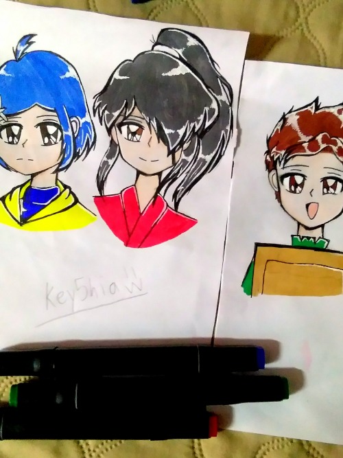 Some Laika Characters But In 90's Anime Manga Style