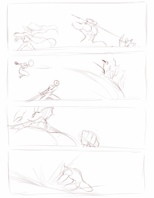 rpg-comic-idea-thing:  “The Raid” (First Chapter - WIP)  Got the okay from Patrons to show of these very Rough Sketches for a RPG like comic series I’ll be working on the side between commissions work/personal artwork.The series itself has no major