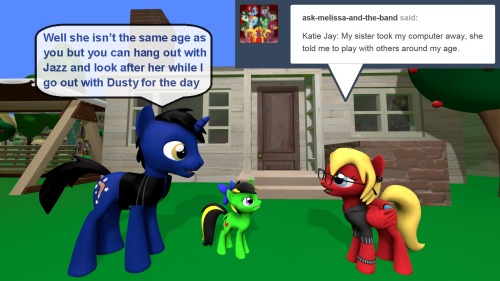 ask-the-out-buck-pony:asked by @ask-melissa-and-the-band / d-azulrgbx3