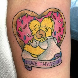 alexstrangler:  Love thyself. Thanks so much, Carrie! #homer #simpsons #selflove