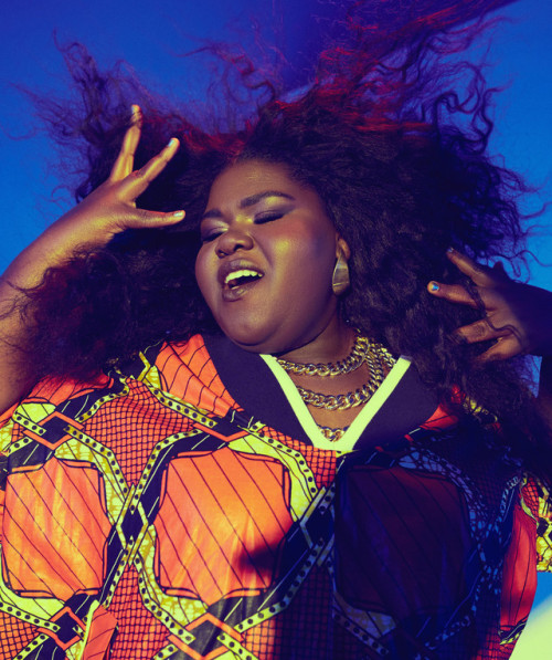 hopefortheflowersss:  aintnosuchthingastoothick:  celebsofcolor: Gabourey Sidibe for NYLON Magazine  Bitchhhhhhhh  GOO OFFFFF GABOUREY !!!!