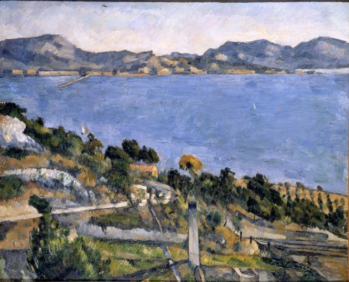 The Estaque from the Gulf of Marseille  - Paul Cezanne French 1839-1906 