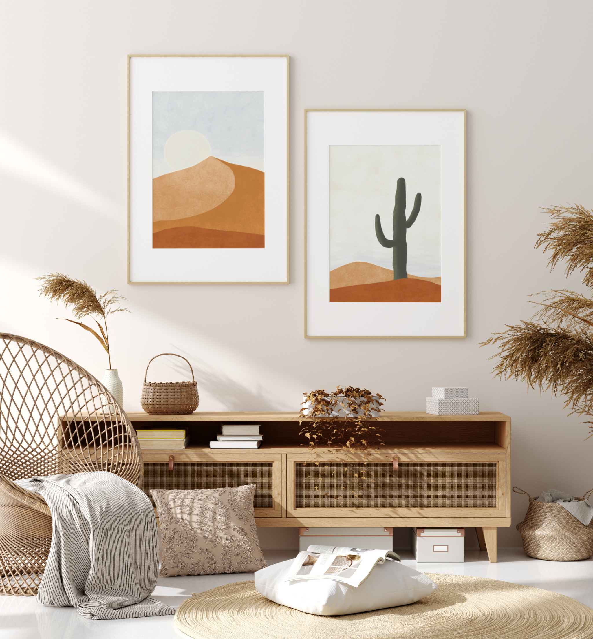 Equine Art Boho Chic Wall Art Neutral Colors Bohemian Earthy Decor Instant Download Digital Print Equestrian Gifts Horse Poster