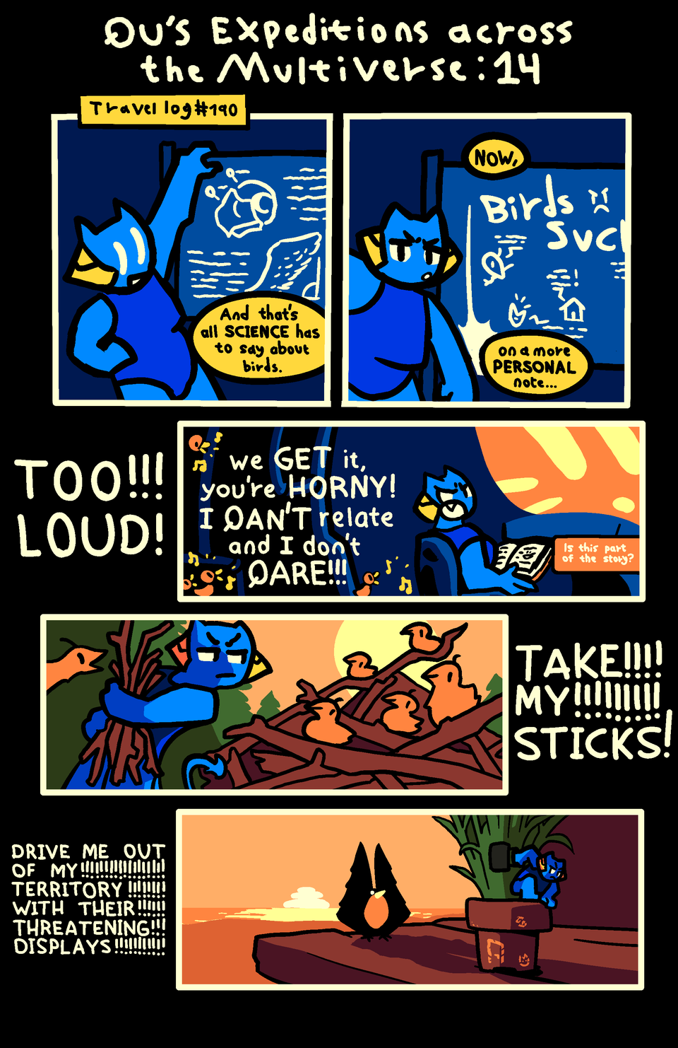 Qu s Expeditions across the Multiverse on The Duck : Page Travel Log #190