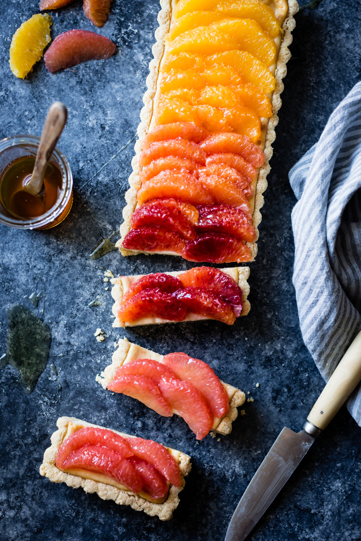 sweetoothgirl:  citrus ricotta tart with almond corn flour crust {gluten-free}  