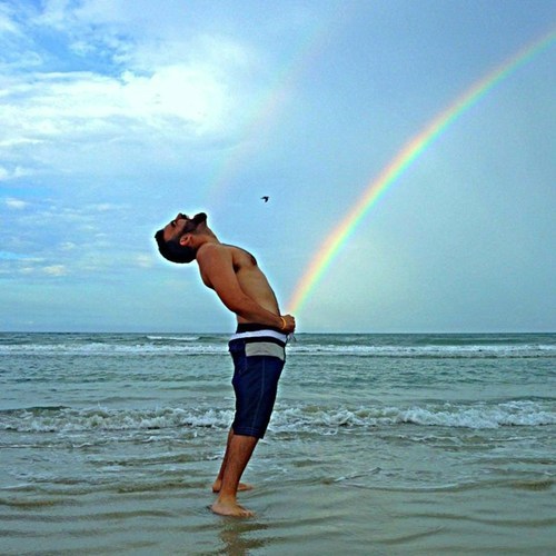 bullballsnhairycocks: What’s At The End Of The Rainbow! Happy St. Patrick’s Day -Butch T