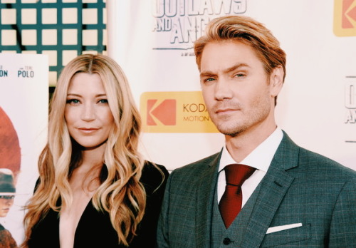 Chad Michael Murray and Wife Sarah Roemer attend the Premiere of “Outlaws & Angels” on July 12, 