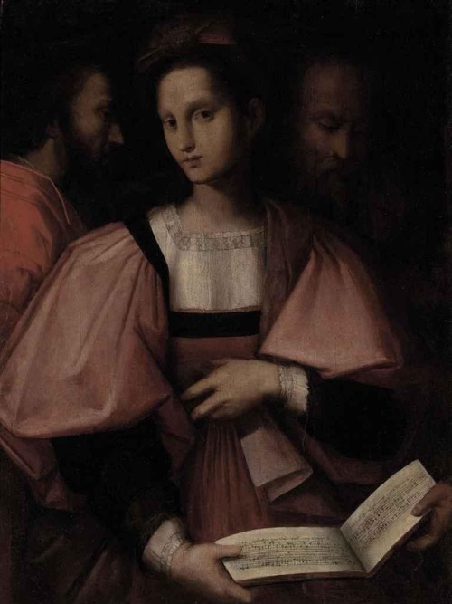 Andrea del BrescianinoA woman reading Petrarch’s ‘Il Canzoniere’, poem LIV