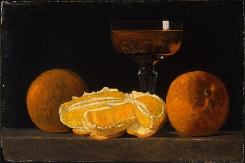 ein-bleistift-und-radiergummi:John Frederick Peto ‘Still Life with Oranges and Goblet’