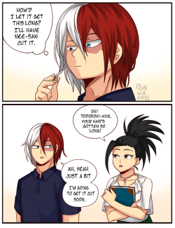 bnha-bitch:  Origins of long haired Todo