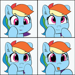 amy-the-baby-otter: lloxie:   pabbley:  Topic was - Cute Faces! Rainbow is back again to give you another blep!  Dorbs &lt;3   THIS MOTHER FUCKER DOBT THINJ I  DONT SEE WHAT YOU DID  &hellip;wait&hellip;.&hellip;.AHHHHHH I DIDN’T EVEN NOTICE THAT UNTIL
