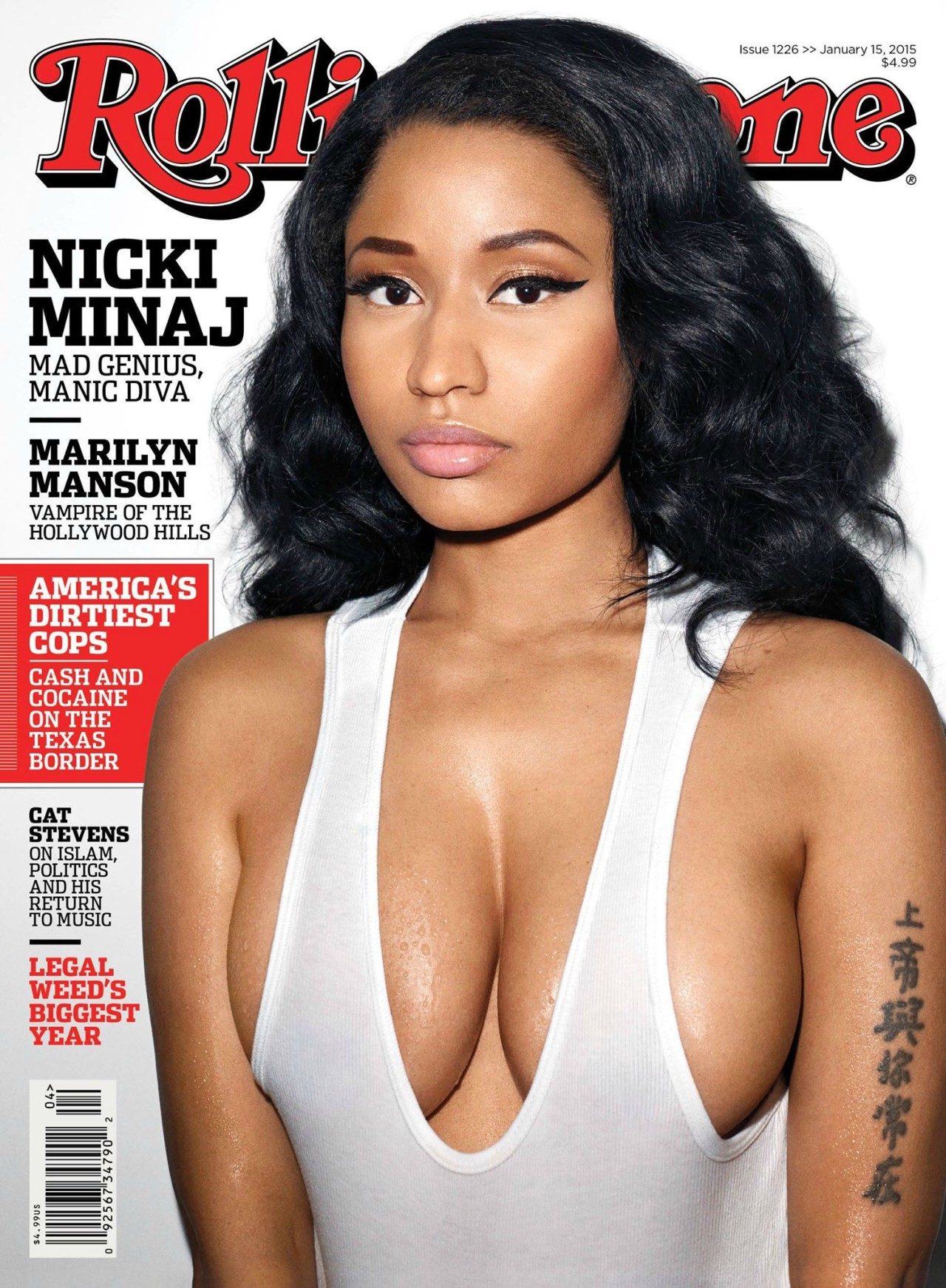 Nicki Minaj on the cover of Rolling Stone Magazine (January 2015)