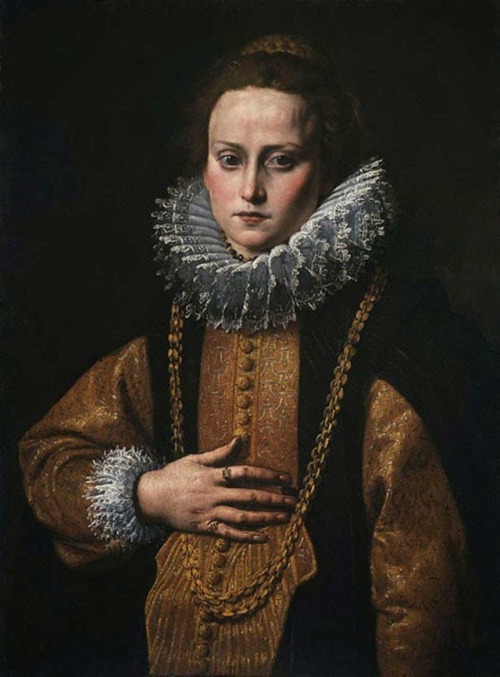Retrato de una dama por Tanzio da Varallo, 1613-16.