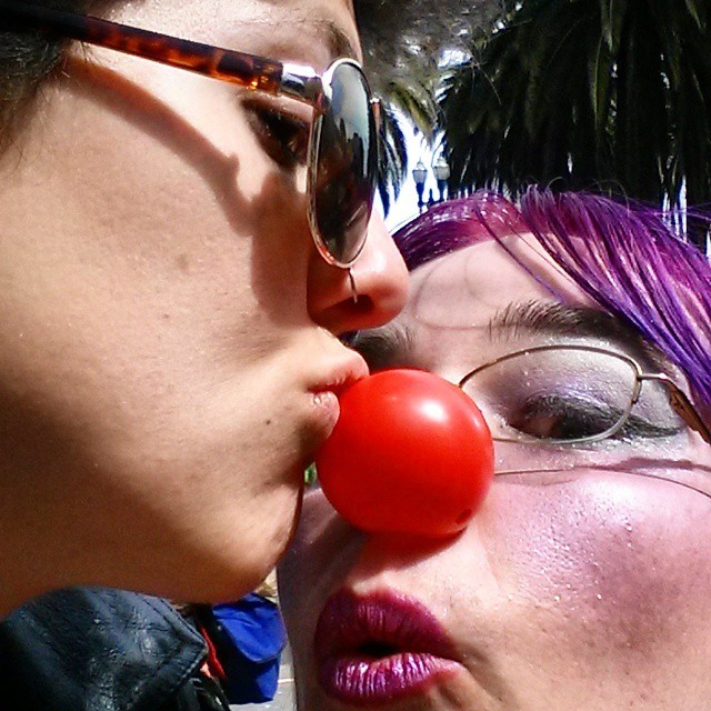 Even #mistress Camilla Casanova can&rsquo;t resist my clowny wiles! #femdom #clowns