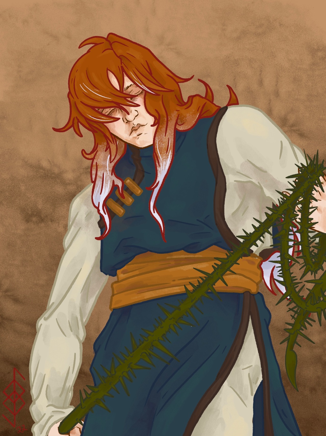 hauntingbeautyart:Last piece I have finished for Kurama Week ᛫ 🌿᛫ 