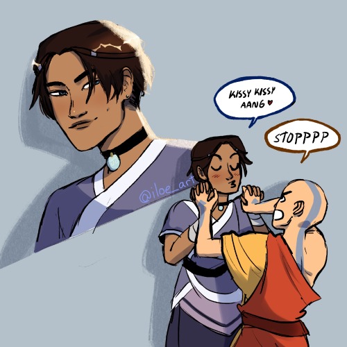 iloe:forgot to post these on here. anyways part 2 of sokka n katara stealing each others clothes to 