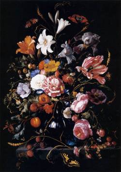arthistoryfloral:  Vase with Flowers, Jan Davidsz de Heem, c. 1670 