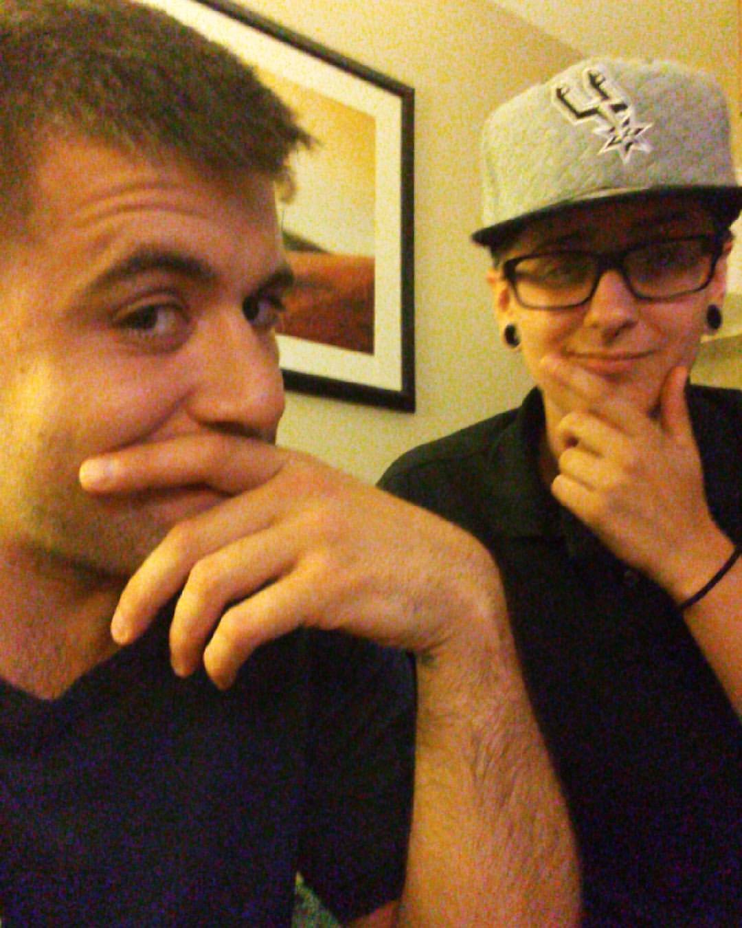 #TBT to drinking in the Hotel room in Houston with @miranda_delaghetto .