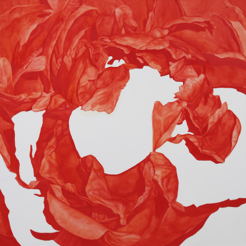 rosiebsketchbook:  Soojung Han, Peony, 2007, Oil on canvas, 125x125cm 
