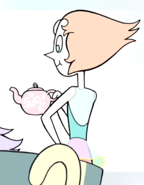 So, like, I really never thought to actually look at Pearl’s teapot in “Serious Steven” but there was a gifset on my dash earlier today and I realized that there’s a rose design on the teapot. Like, an abstract-ish design but to me they definitely