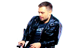 afireforaheart:Make me choose: ⤷  Anonymous asked seb with leather jackets or velvet jackets?