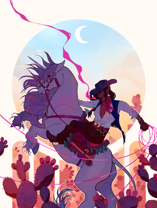 trovairitz: My piece for the @cowgirlsartbook art book!! I had so much fun with this project, please