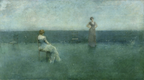 The Recitation, 1891, Thomas Wilmer Dewing, Detroit Institute of Arts