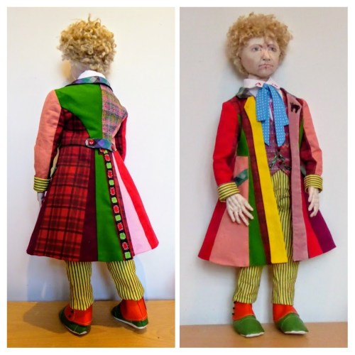 The sixth Doctor rag doll. Making this one was really fun :)