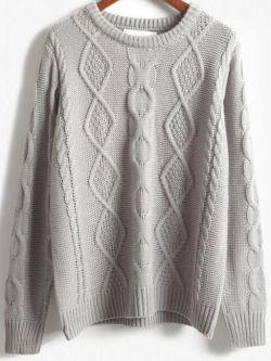 world-of-asian-style:  Cable Knit Sweater    A bad day? Just shop!   