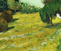 tierradentro:  “Garden with Weeping Willow”, 1888, Vincent van Gogh. 