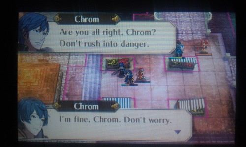 Chrom, go home, you are drunk.  No, not you, Chrom, the other Chrom.