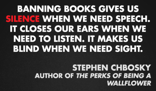 rifflescifi:  “11 Quotes From Authors On Censorship & Banned Books“ (via Buzzfeed) What’s your opinion? Maybe these dangerous books will inspire you… 