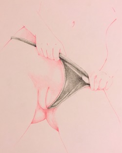 ismaelguerrier:  Girl in Black   (Color pencil on paper) 