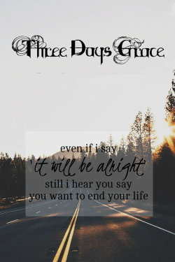 :  THREE DAYS GRACE - NEVER TOO LATE only