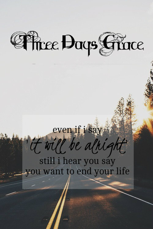 :  THREE DAYS GRACE - NEVER TOO LATE only my edit c: 