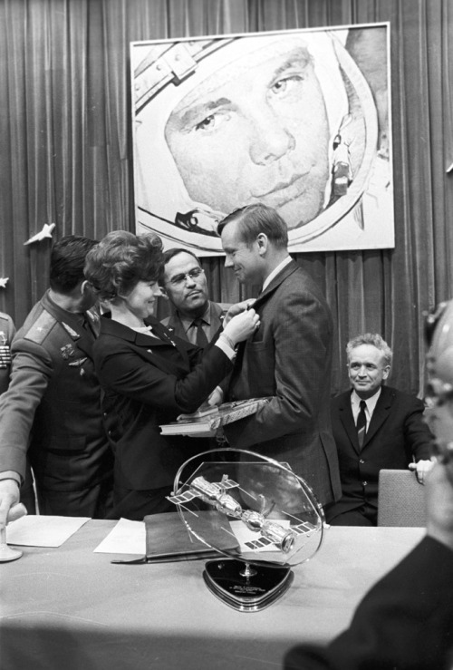 Valentina Tereshkova & Neil Armstrong