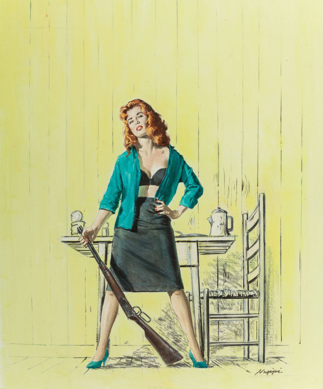 snowce:Rudy Nappi, Man-Killer, paperback cover, 1960  GRINDHOUSE