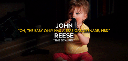 bargalaxies:  PRESENTING: john “the scalpel” reese text via @arbitrarygreay [source]