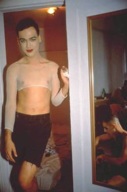 raveneuse:   Nan Goldin, Jimmy Paulette and Tabboo! undressing, NYC, 1991. 