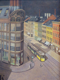 huariqueje: From my Window,    Düsseldorf   -    Hans Kralik  , 1933 German*, 1900-1971 Oil on canvas, 80 x 61 cm. (31.5 x 24 in.)     Asso :  The association of revolutionary visual artists of Germany   