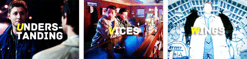 babyintrenchcoat:  deancas alphabet {merthur} 