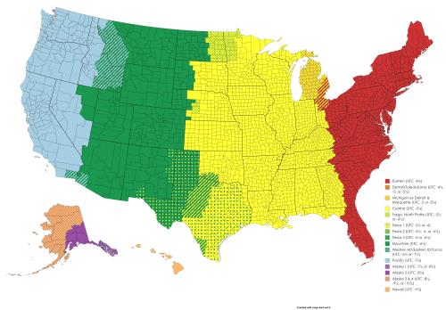 mapsontheweb:US Time Zones - Based on TV Market and Maximizing Preferred Light/Dark HoursI am so fuc